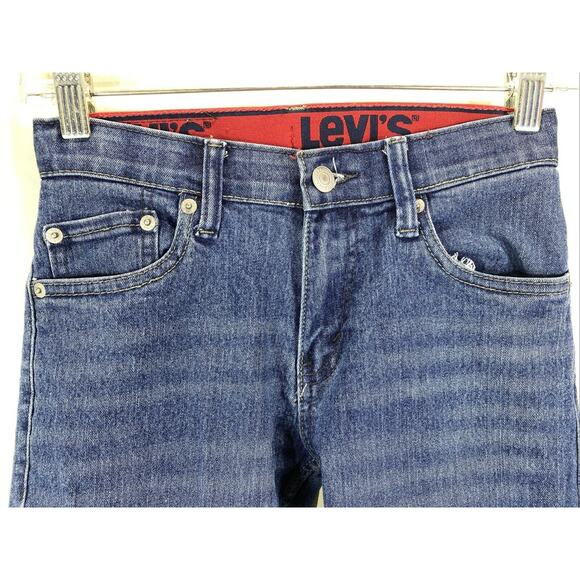 Levi's 511 Performance Adjustable Slim Blue Denim Jeans Boys Size 12 Reg 26x27 - Picture 6 of 7